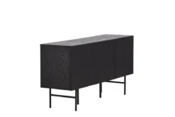 Kommode Elvesta – 150 cm, Whitewash oder Schwarz, Modern Skandi