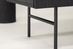 Kommode Elvesta – 150 cm, Whitewash oder Schwarz, Modern Skandi