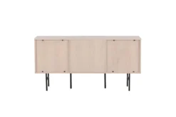 Kommode Elvesta – 150 cm, Whitewash oder Schwarz, Modern Skandi