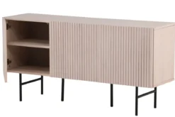 Kommode Elvesta – 150 cm, Whitewash oder Schwarz, Modern Skandi