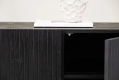 Kommode Elvesta – 150 cm, Whitewash oder Schwarz, Modern Skandi