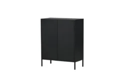 Kommode Faylen – Industrial-Design in Schwarz, Weiß & Grau