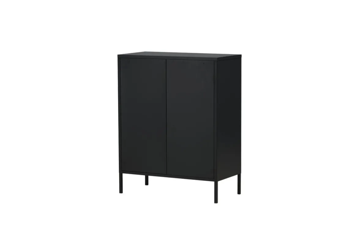 Kommode Faylen – Industrial-Design in Schwarz, Weiß & Grau