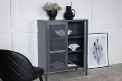 Kommode Faylen – Industrial-Design in Schwarz, Weiß & Grau