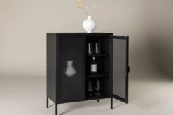 Kommode Faylen – Industrial-Design in Schwarz, Weiß & Grau