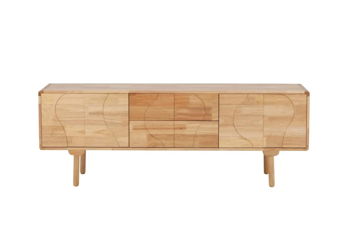 Kommode Feri - 180 cm Sideboard aus Gummibaumholz
