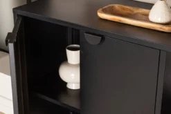 Kommode Nerano – Schwarz, Industrial mit modernem Loft-Charme