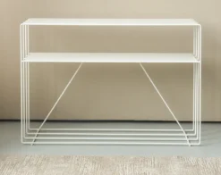 Kommode Ria – Metall-Design mit zwei Ablagen