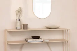 Kommode Ria – Metall-Design mit zwei Ablagen