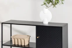 Kommode Varino – Schwarz, Minimal Industrial mit funktionaler Eleganz