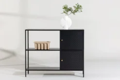 Kommode Varino – Schwarz, Minimal Industrial mit funktionaler Eleganz