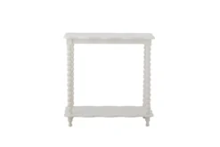 Konsolentisch Liva – Weißer MDF-Tisch mit Ablage