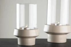 Laterne Harmony - Laterne aus Glas und Steinzeug in verschiedenen Farben