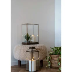 Laterne Mistral Metall/Glass