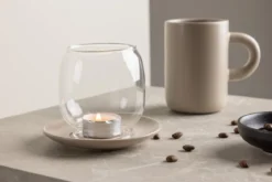 Laterne Nordlicht - Laterne aus Glas und Steinzeug