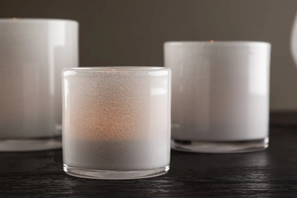 Laterne Polar - Laterne aus Glas in verschiedenen Farben