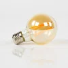 LED-Glühlampe Calyra – G70-E27 mit amberfarbenem Glas
