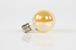 LED-Glühlampe Calyra – G70-E27 mit amberfarbenem Glas