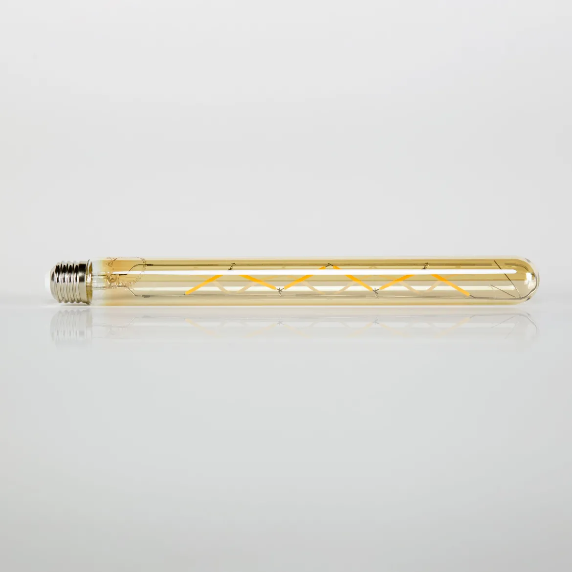 LED-Glühlampe Nirox – T32-E27 (30 cm) mit amberfarbenem Glas