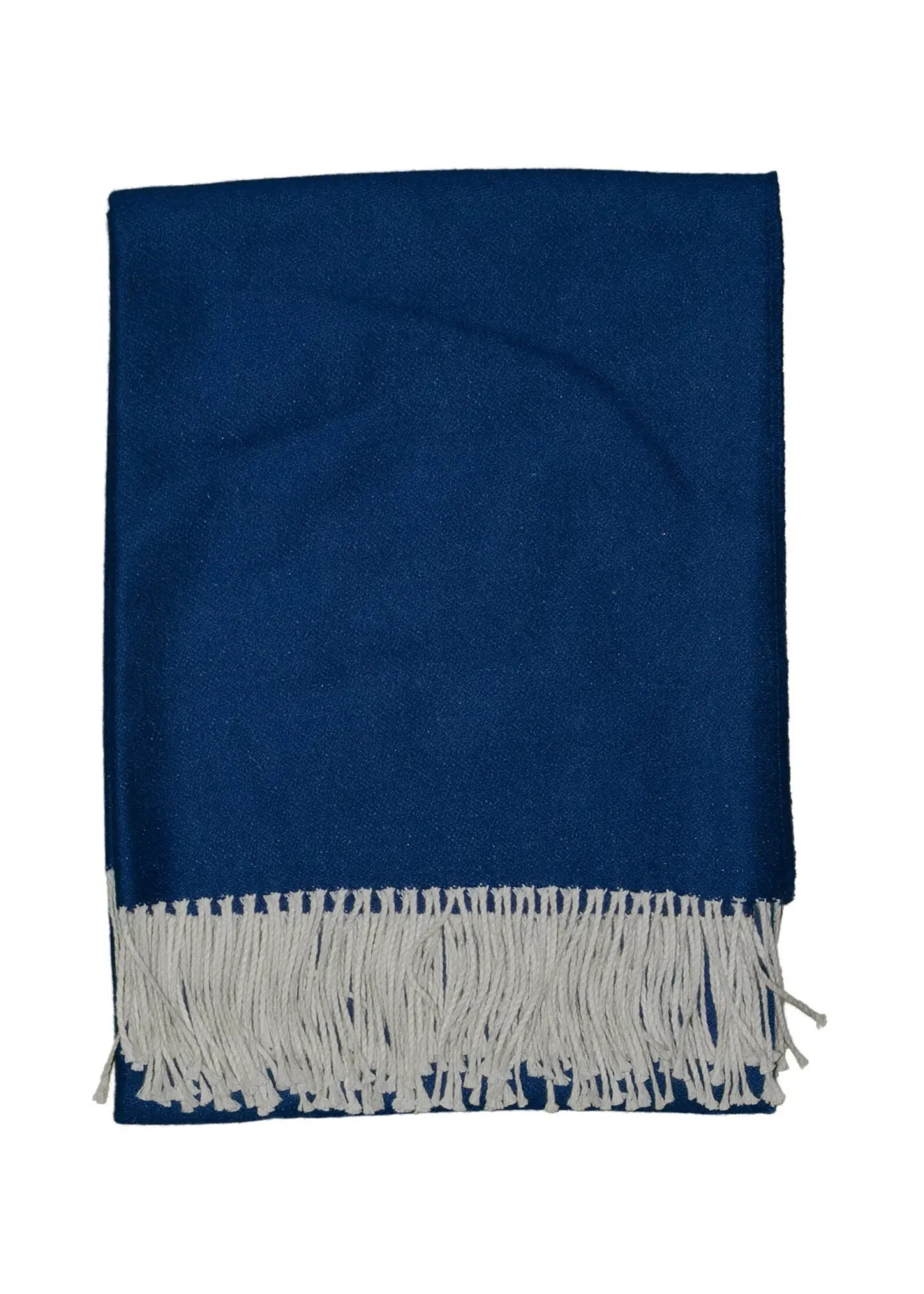 Leichte Alpaka Tagesdecke Kaia - Reine Alpakawolle in Blau - 175x135 cm
