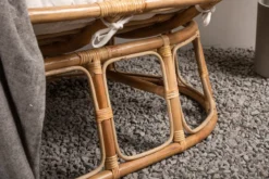 Loungesessel Caroline – aus Rattan inklusive weißem Kissen
