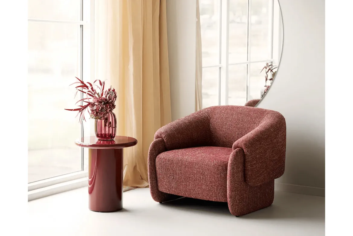 Lounge Sessel Ravellin - Bordeaux Mix