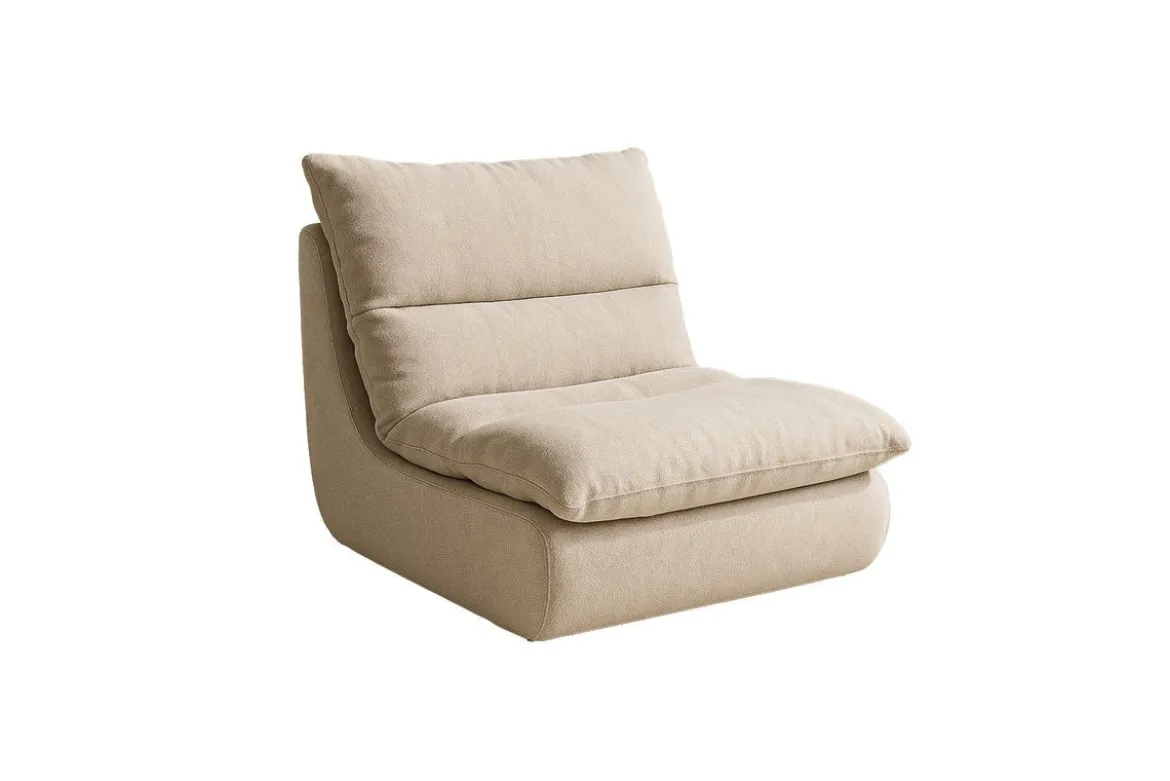 Lounge Sessel Selona - Polstersessel aus Leinenmischung
