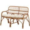 Loungesessel Sevilla – aus Rattan inklusive creme-weißem Kissen
