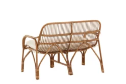 Loungesessel Sevilla – aus Rattan inklusive creme-weißem Kissen