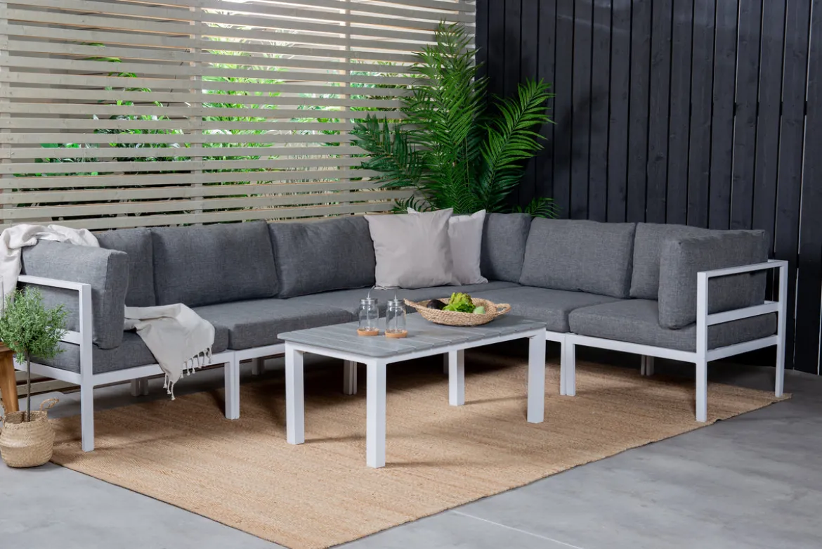 Loungesessel Sofi - Eckmodul mit Kissen für den Außenbereich