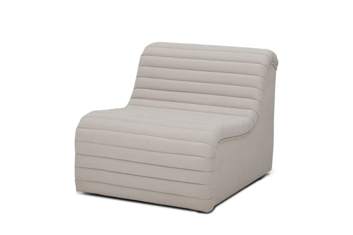 Lounge Sessel Taupe - im modernen Retro Look