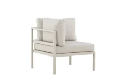 Loungesessel Tim – wetterfest aus Aluminium & Olefin in Beige