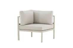 Loungesessel Tim – wetterfest aus Aluminium & Olefin in Beige