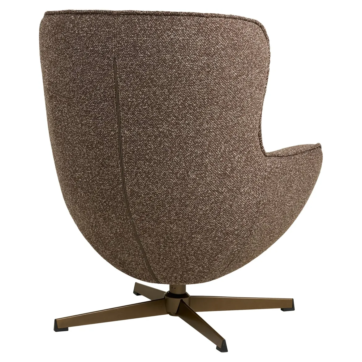 Lounge Sessel Ylvora - Braun mit Rollen