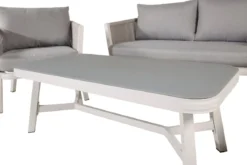 Loungeset Dreamy - aus weißem Aluminium inkl Kissen