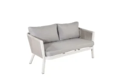Loungeset Dreamy - aus weißem Aluminium inkl Kissen