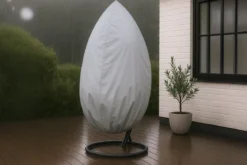 Möbelabdeckung Aeris - aus grauem Polyester