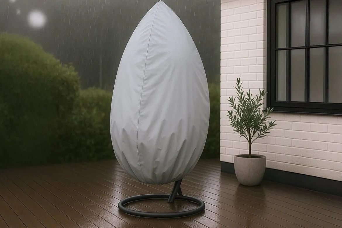 Möbelabdeckung Aeris - aus grauem Polyester
