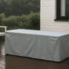 Möbelabdeckung Fortea - 180x60x50 aus grauem Polyester