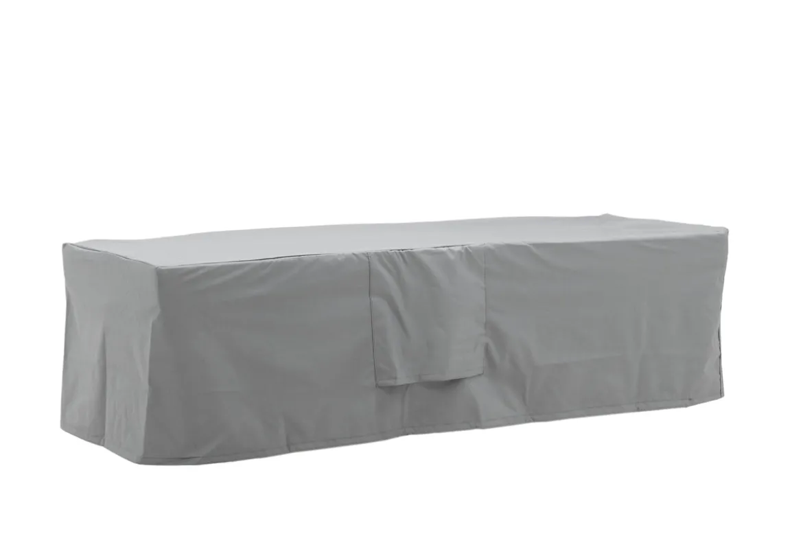 Möbelabdeckung Fortea - 180x60x50 aus grauem Polyester