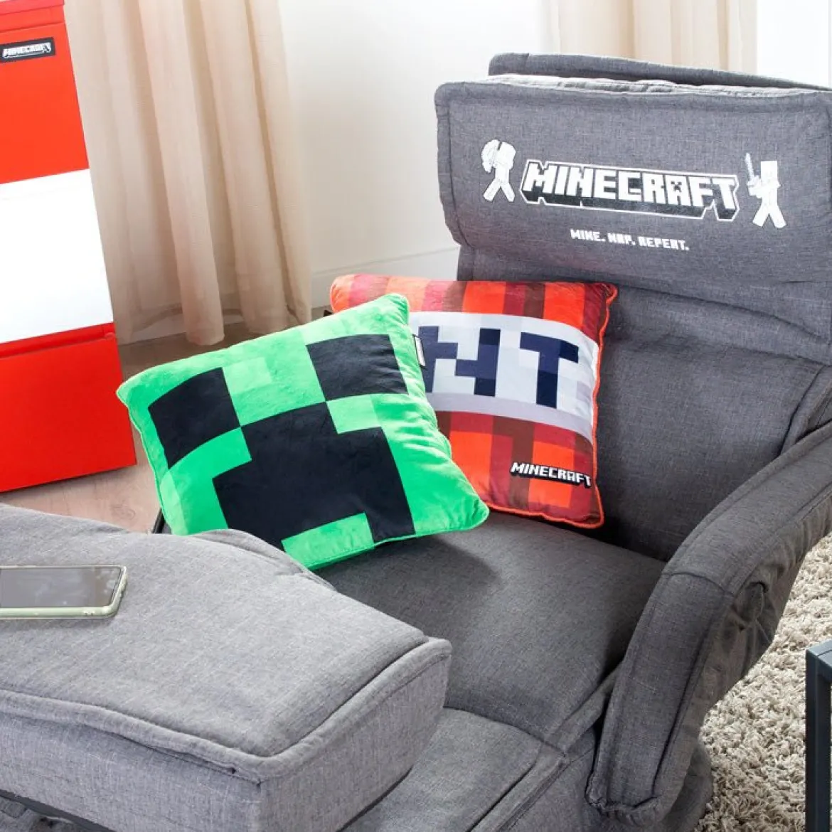 Minecraft Dekokissen „Creeper Plush“ – mit Füllung & Samtoptik