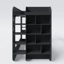 Minecraft Gaming-Hochbett „BaseCamp XL“ mit Schreibtisch & Regal