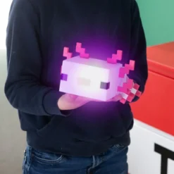 Minecraft LED-Tischlampe „Axolotl“ – mit Akku & USB-C