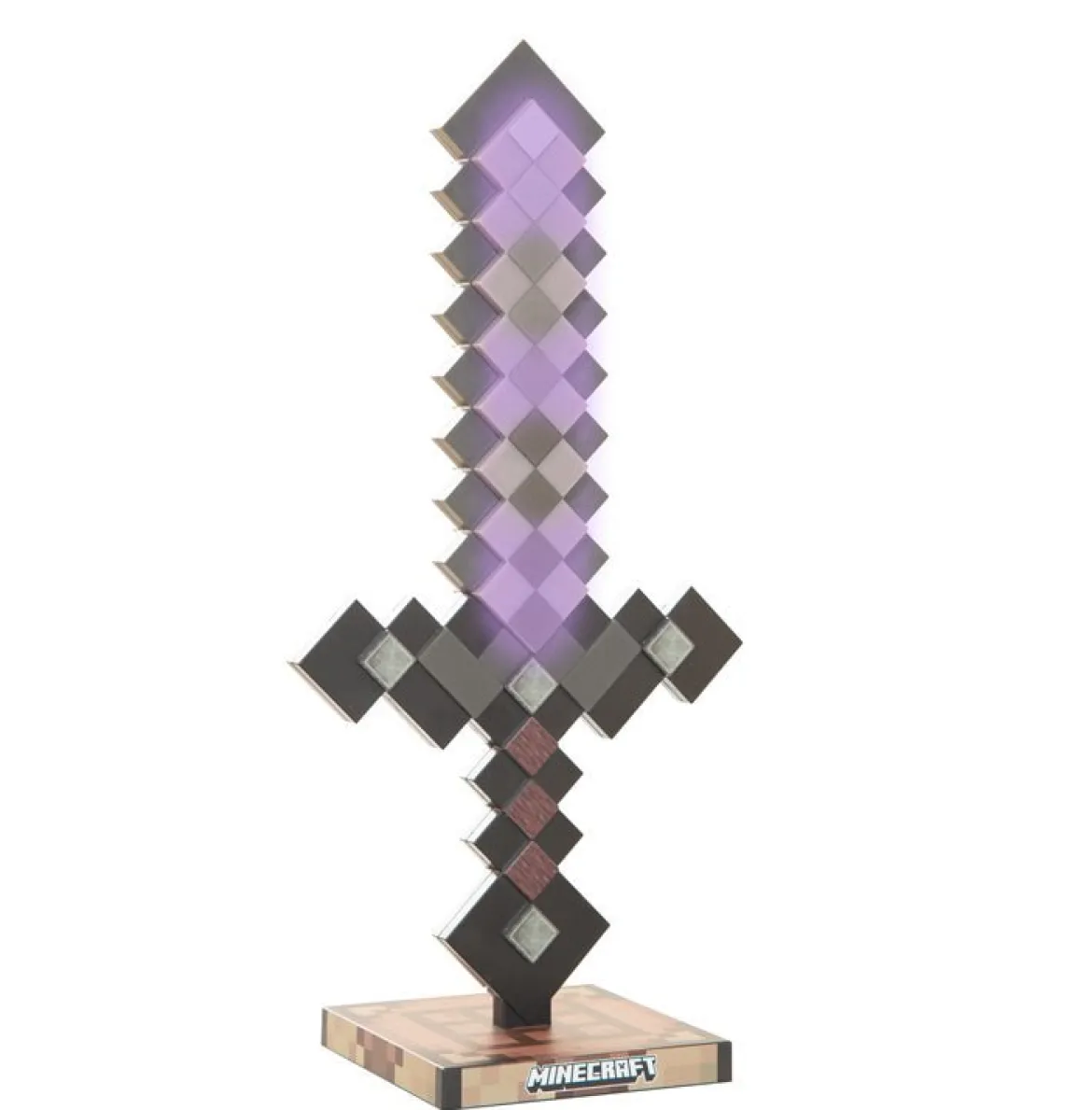 Minecraft LED-Tischlampe „Netherite Sword“ – mit Akku & Farbwechsel