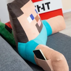 Minecraft Lesekissen „Steve“ – Relaxkissen mit Rücken- & Armstütze