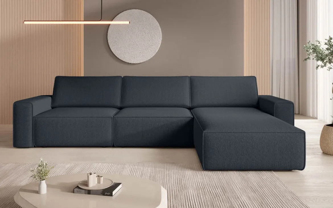 Modulares Ecksofa Yuma aus Bouclé