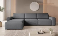 Modulares Ecksofa Yuma aus Bouclé