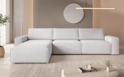 Modulares Ecksofa Yuma aus Bouclé