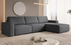 Modulares Ecksofa Yuma aus Bouclé