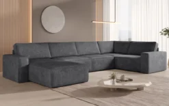 Modulare Sofalandschaft U Yuma aus Cord